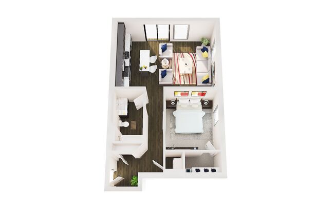 1 bed, 1 bath, 485 sqft, $1,399, Unit 417