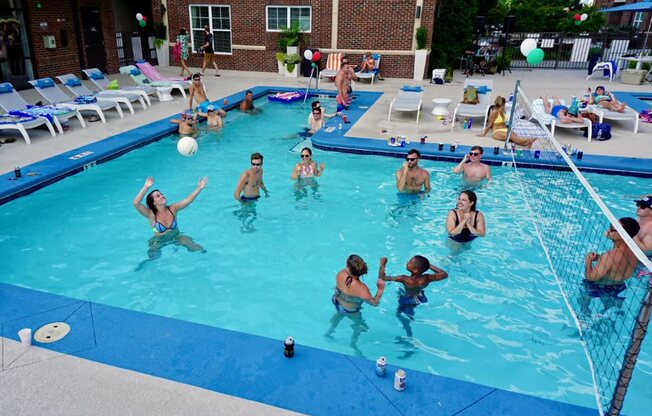 Pool party at Greenway at Fisher Park, Greensboro, 27401