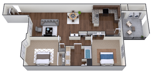 2 beds, 1 bath, 1,097 sqft, $2,010