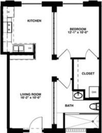 vector diagram of a floor plan of a house