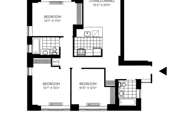 3 beds, 2 baths, $7,554, Unit 3301