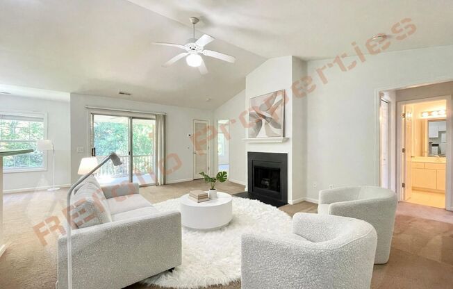 Available Now! This second-floor condo in Cary features 2 bedrooms and 2 bathrooms, with access to a community tennis court and swimming pool. Rent includes basic cable and high-speed internet through Spectrum, as well as water!