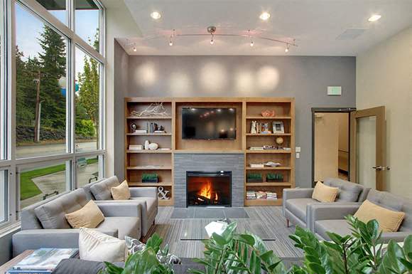 fireplaces available in select homes