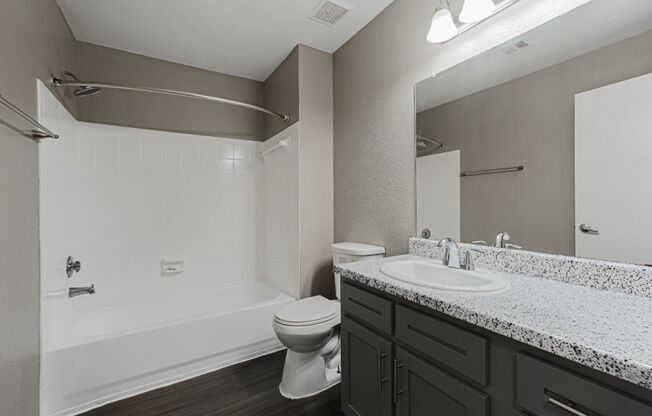 bathroom in west houston luxury apartments