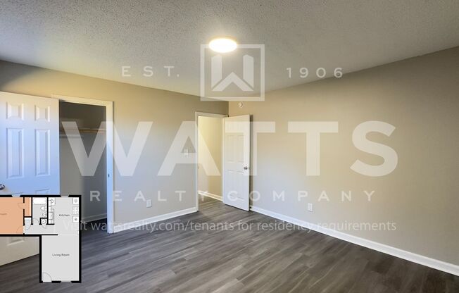 1 bed, 1 bath, 726 sqft, $750