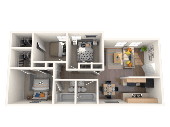 3 beds, 2 baths, 920 sqft, $1,215