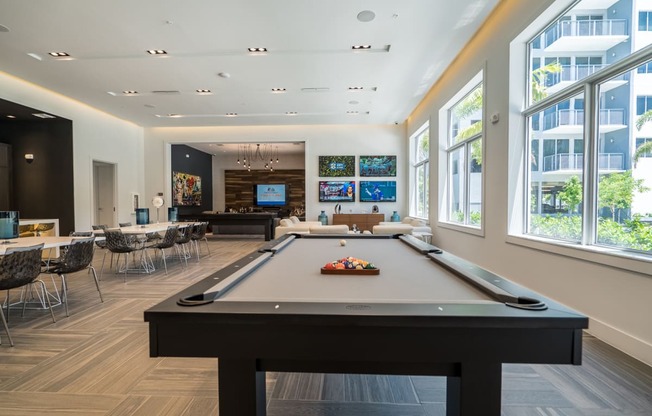 Recreation Room with Billiards Table at Allure by Windsor, 6750 Congress Avenue, Boca Raton