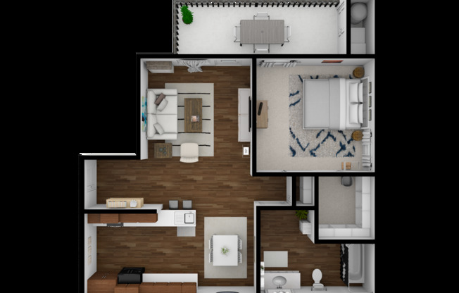 1 bed, 1 bath, 735 sqft, $1,349, Unit 3411-301