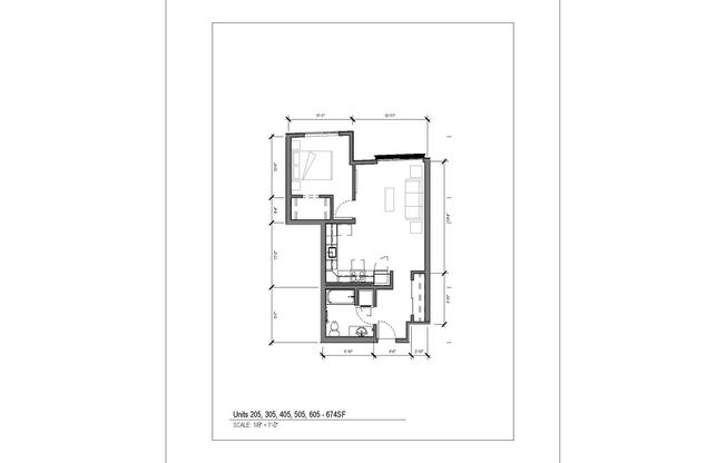 1 bed, 1 bath, 674 sqft, $1,795, Unit 405 - MFTE