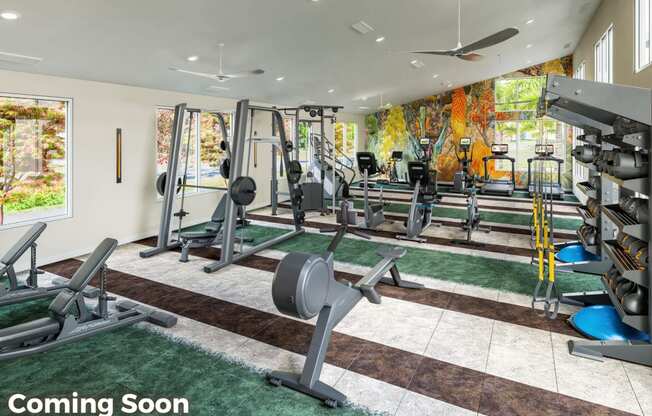 An artist rendering of the brand new fitness center coming 2024