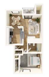 1 bed, 1 bath, 625 sqft, $1,625