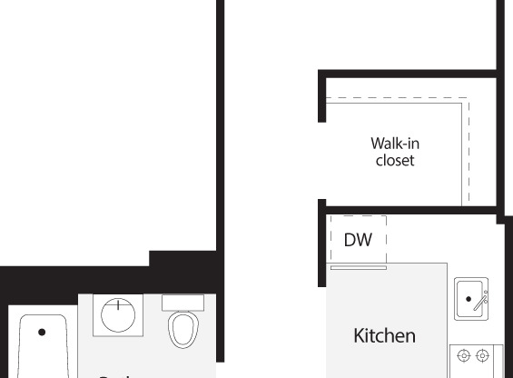 Studio, 1 bath, 541 sqft, $3,981, Unit 07E