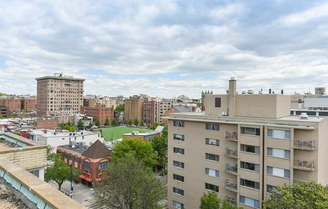 rooftop view from brunswick house apartments in dupont circle washington dc