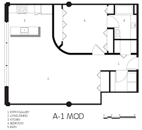 1 bed, 1 bath, 705 sqft, $1,170