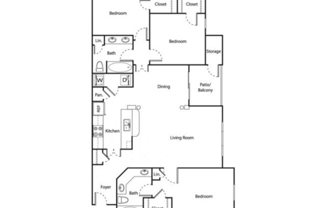 3 beds, 2 baths, 1,385 sqft, $1,962