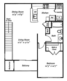 1 bed, 1 bath, 839 sqft, $3,004