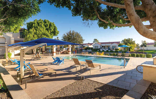 Almeria at Ocotillo apartments exterior pool
