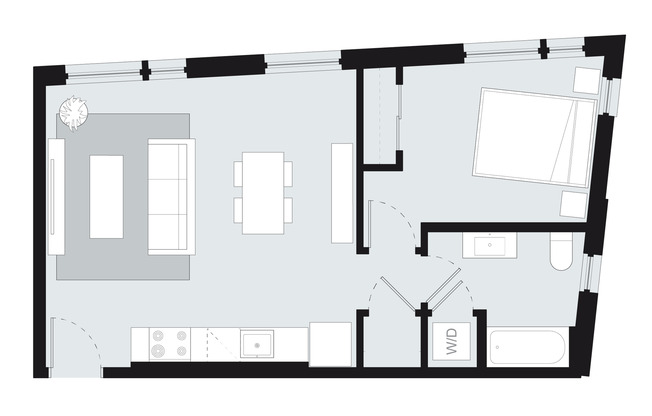 1 bed, 1 bath, 580 sqft, $1,495, Unit N-307