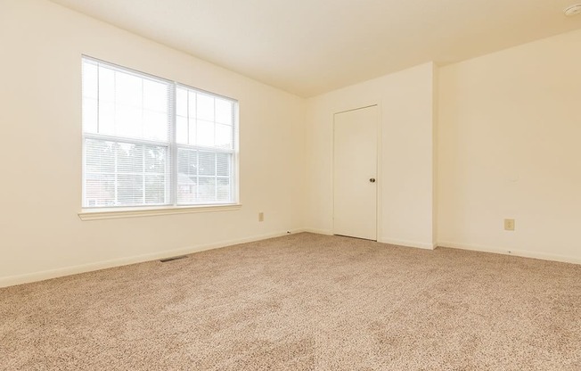 Carpeted bedroom at Greens of Pine Glen in Durham NC