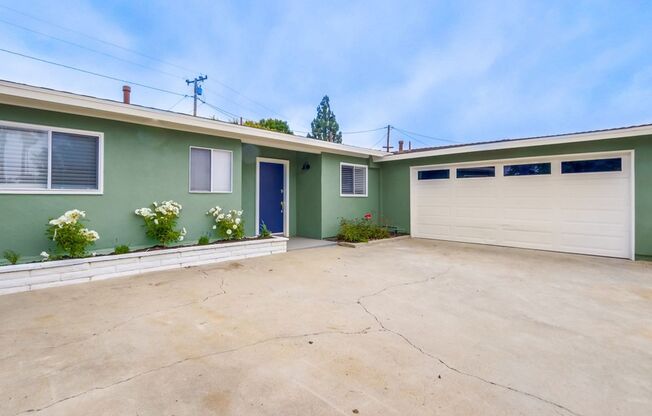 MOVE IN READY. Four Bed, Two Bath Single Family Home on a Cul-De-Sac in North Tustin- Single Story, POOL, and Large Yard
