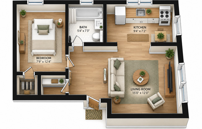 Convenient and Affordable St. Paul Living | Spacious 1-Bedroom Near University Ave & Green Line