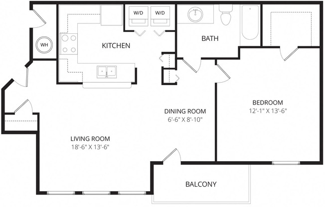 1 bed, 1 bath, 786 sqft, $985