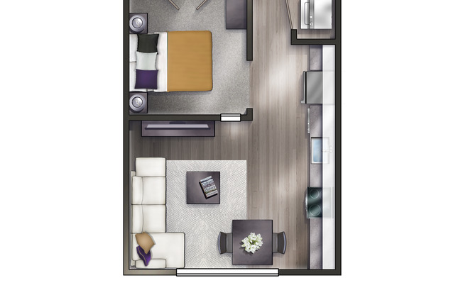 1 bed, 1 bath, 535 sqft, $2,000, Unit 228