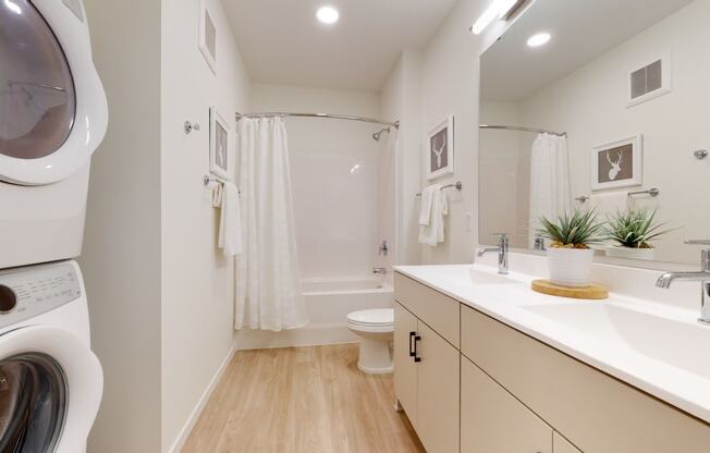 Luxurious Bathroom at The Hill Apartments, Minnesota, 55102