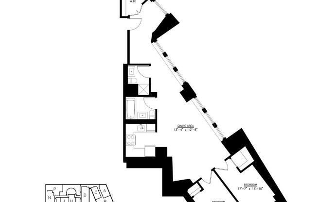 2 beds, 2 baths, $6,495, Unit 14E