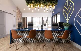 Brightly Decorated Leasing Office at The Ivy, Austin, Texas