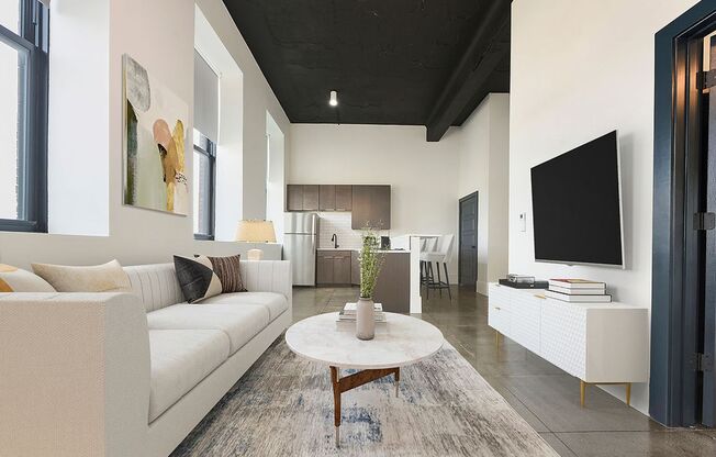 1 bed, 1 bath, 400 sqft, $1,350, Unit Schwab Industrial-005