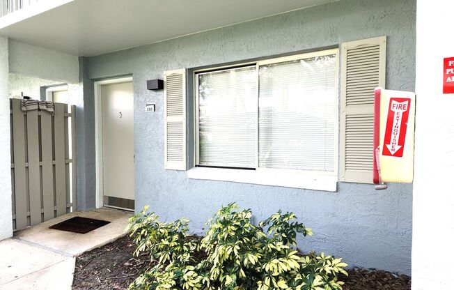 Ground Floor End-Unit; New Paint; All-Tile Flooring; Pool; Water/Sewer INCLUDED in the Rent!