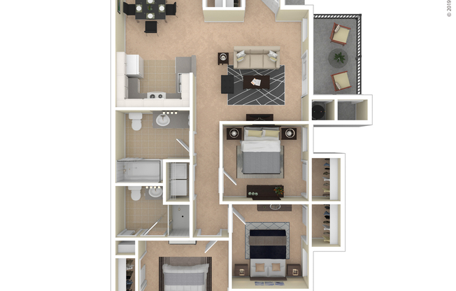 3 beds, 2 baths, 1,125 sqft, $1,690