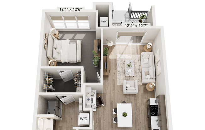 1 bed, 1 bath, 800 sqft, $1,750, Unit 8421-119