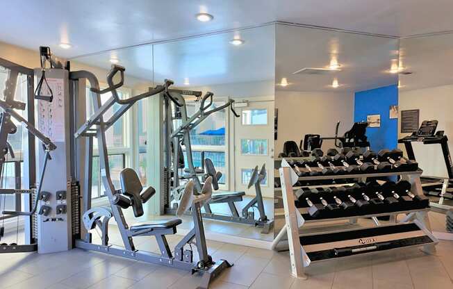 24 Hour Fitness Center at Olive East Apartment in Gilbert Arizona