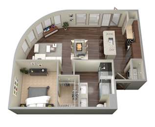 1 bed, 1 bath, 903 sqft, $1,887