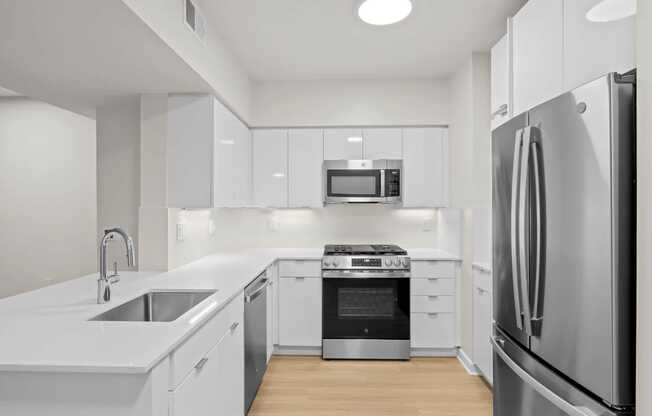 Kitchen with Stainless Steel Appliances