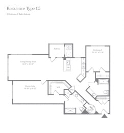 2 beds, 2 baths, $3,360