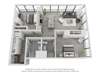 2 beds, 2 baths, $4,150