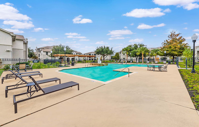 Pool With Sundeck at Mission at Baytown, Texas