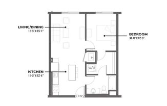 1 bed, 1 bath, 643 sqft, $1,275, Unit HW-627