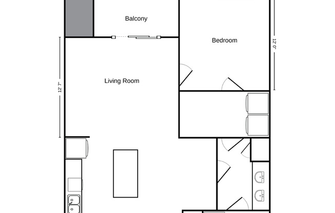 1 bed, 1 bath, 875 sqft, $1,350, Unit UW 1425-123