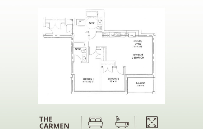 2 beds, 2 baths, 908 sqft, $3,675, Unit 952-510