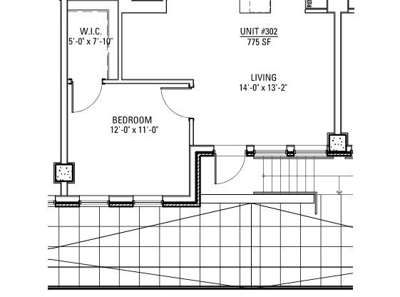 1 bed, 1 bath, 642 sqft, $3,100, Unit 3833-302