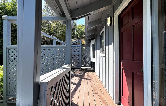 Three bedroom, two bathroom home with gorgeous views and sunroom for rent in the hills of Fairfax!