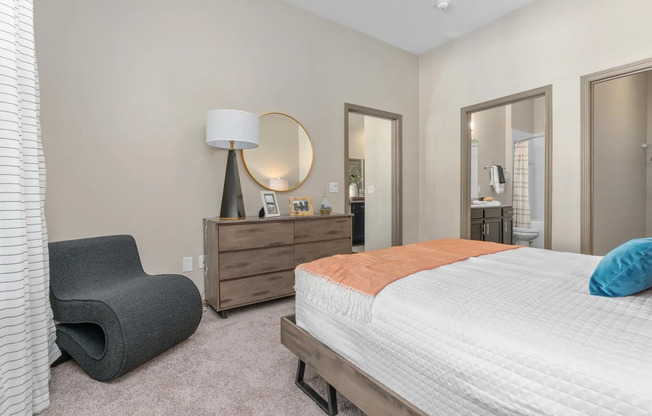 Bedroom at RiverHouse Apartments in Little Rock, AR