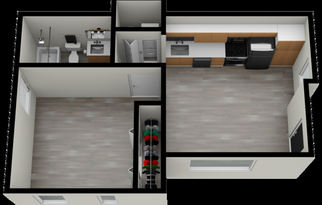 1 bed, 1 bath, 473 sqft, $1,549, Unit 306