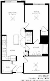 1 bed, 1 bath, 794 sqft, $1,943