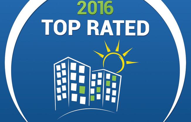 the logo for apartment ratings