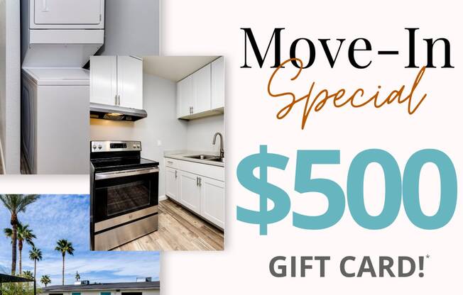 Palm Square Apartments move in special $500 gift card